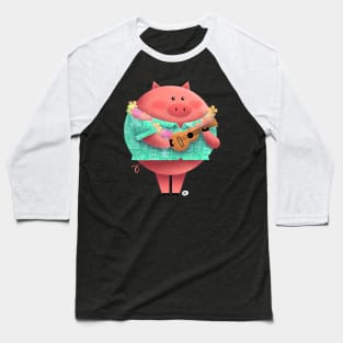 Ukulele Pig Baseball T-Shirt